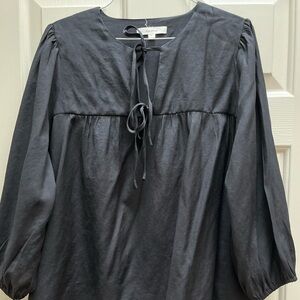 Fun 2 Fun Charcoal Gray Blouse